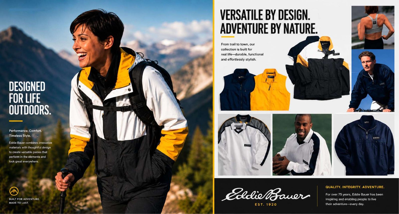 Eddie Bauer — outdoor apparel collection