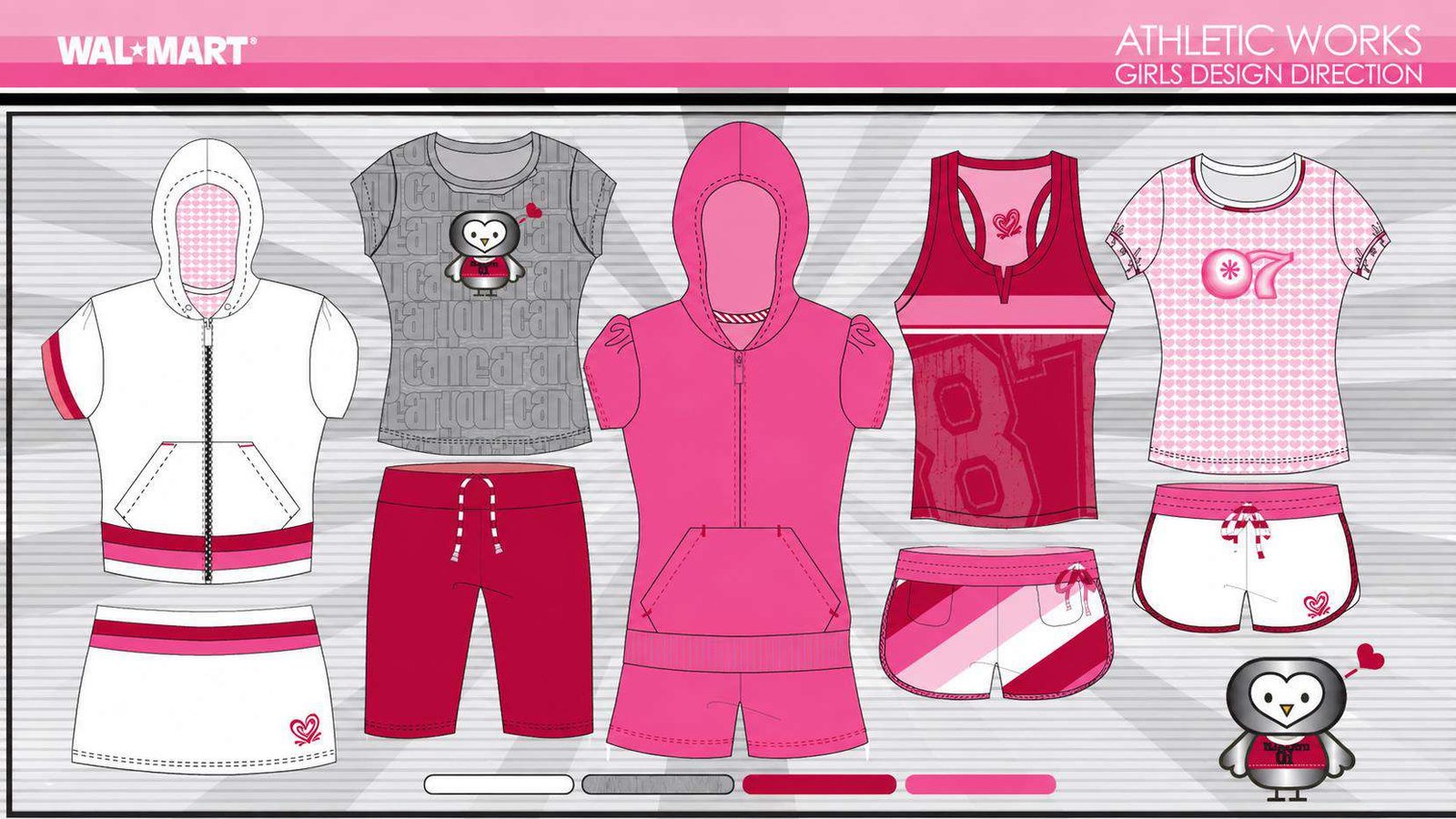 Walmart Athletic Works — girls’ design direction