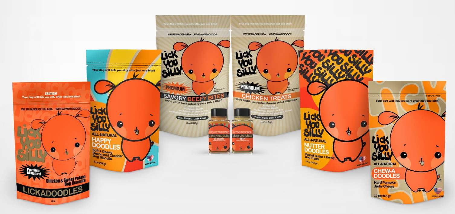 Lick You Silly — premium dog-treat product range